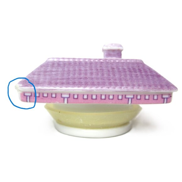 Original Lenox Spice Village Thyme TOP ONLY Spice Jar Lid Cottage House Ceramic - Picture 5 of 7